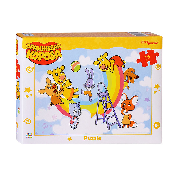 Пазлы 35 "Оранжевая корова" (С/м)