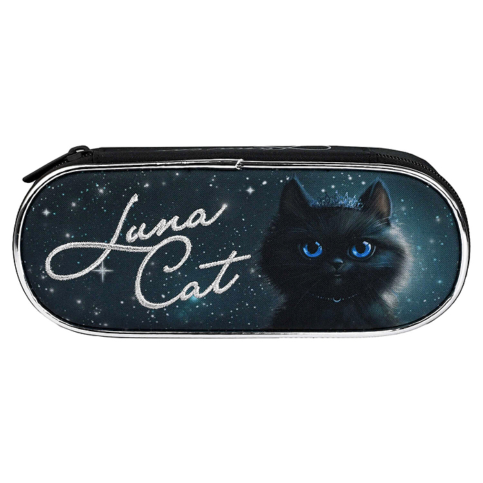 Пенал школьный "Принцесса луна" (без наполнения, 22х8.5х4.7 см, полиэстер, молния)