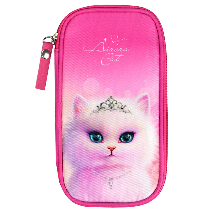 Пенал школьный "Принцесса Аврора" 11x20x2 см, полиэстер, молния, сублимационная печать