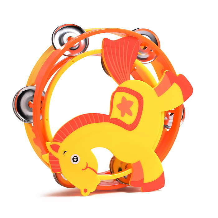 Фото к товару Бубен UT0202 "Музыкальные лошадки" в пакете Бубен UT0202 "Музыкальные лошадки" в пакете