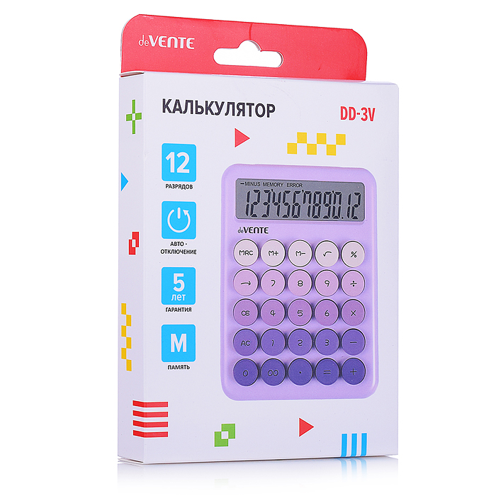 Фото к товару Калькулятор настольный DD-3, 105x145x20 мм, 8 разрядный, работа с памятью, автоматическое Калькулятор настольный DD-3, 105x145x20 мм, 8 разрядный, работа с памятью, автоматическое