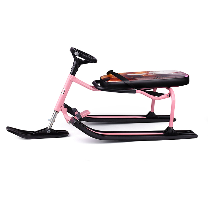 Игрушка Снегокат детский 501 "TANDEM" разборный для двоих со складной спинкой (Пушистики)