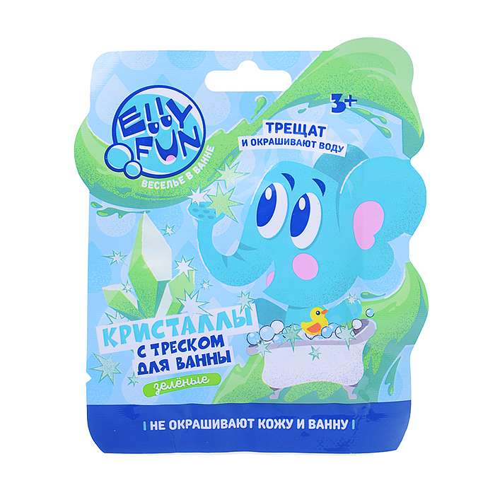Кристаллы с треском Ellyfun 1 цв зеленый Кристаллы с треском Ellyfun 1 цв зеленый