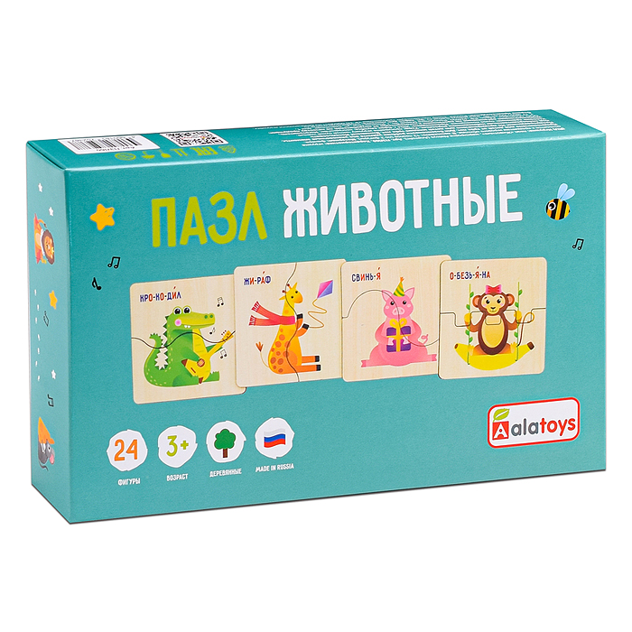 Фото к товару Пазл "Животные" Пазл "Животные"