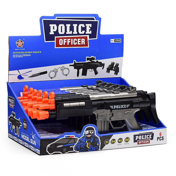 Фото к товару Автомат HY8010-1 "Офицер полиции" в коробке Автомат HY8010-1 "Офицер полиции" в коробке