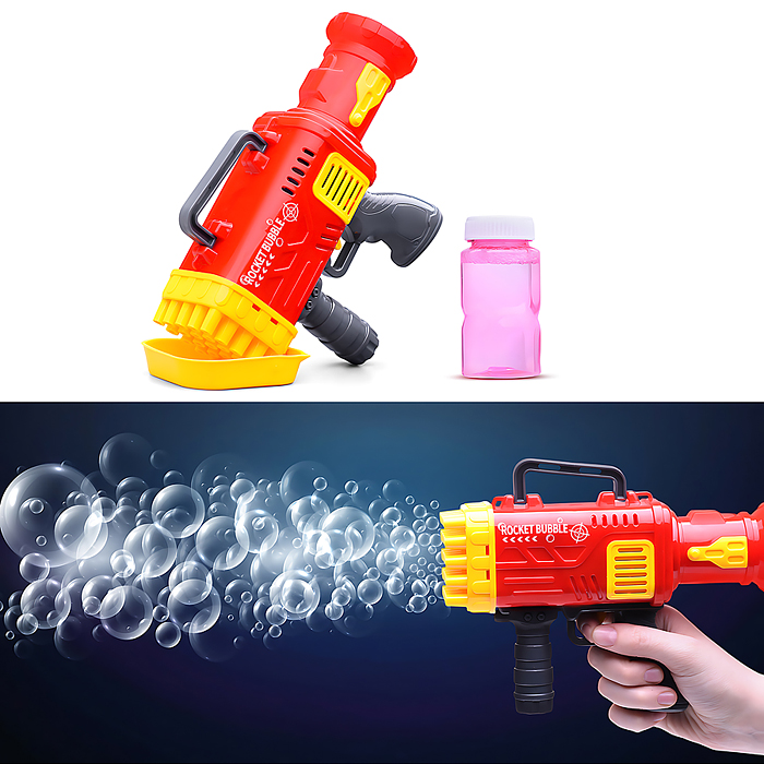 Фото к товару Бластер UT0158 для мыльных пузырей (25 стволов) в коробке Бластер UT0158 для мыльных пузырей (25 стволов) в коробке