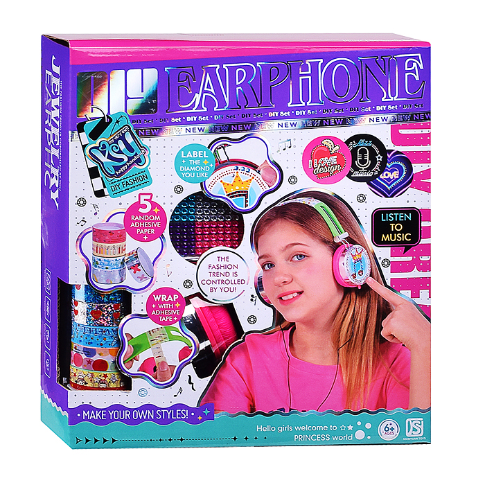 Фото к товару Набор создание украшений KSY895 "Клёвые наушники" в коробке Набор создание украшений KSY895 "Клёвые наушники" в коробке