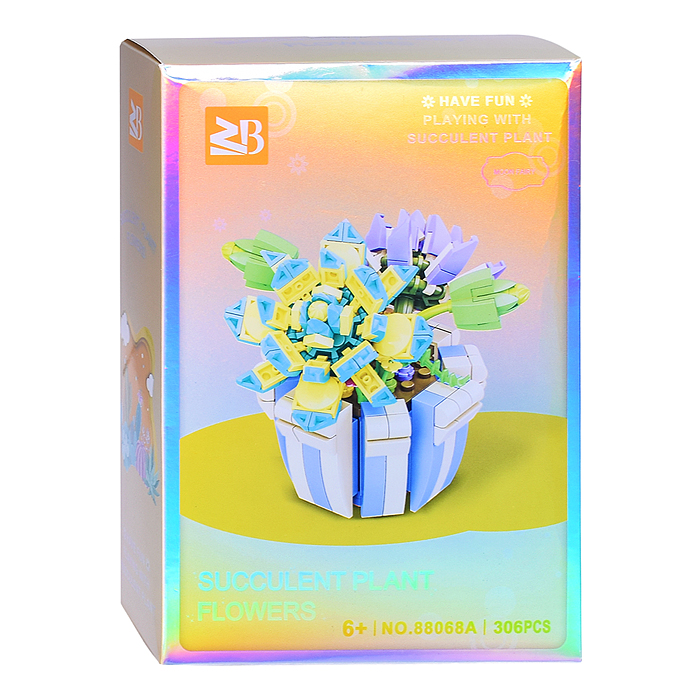 Конструктор 88068A "Растение в горшочке "Лунная фея" 306 дет., в коробке Конструктор 88068A "Растение в горшочке "Лунная фея" 306 дет., в коробке