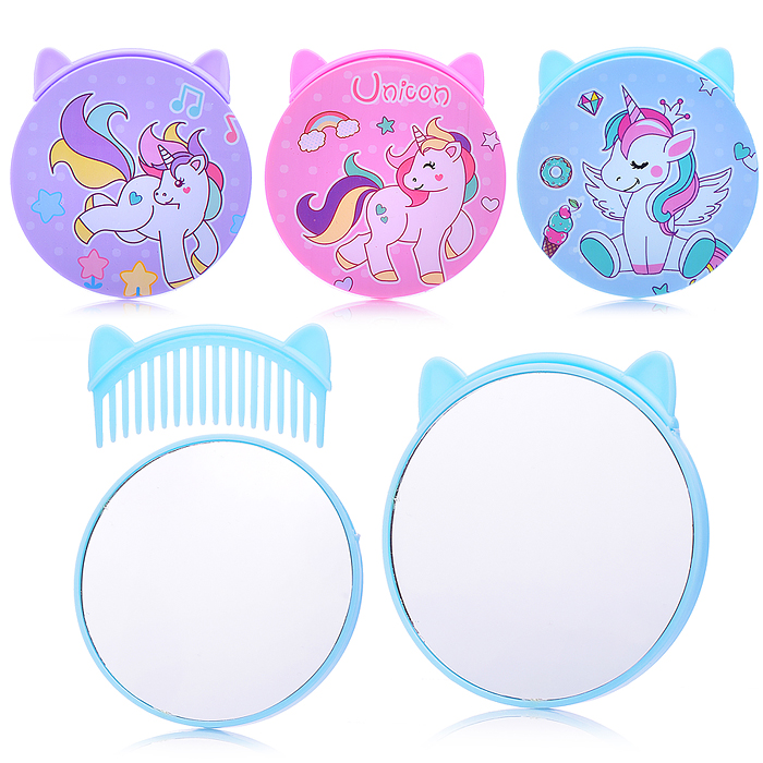 Расческа+зеркало 00-5418 "Unicon" в ассортименте Расческа+зеркало 00-5418 "Unicon" в ассортименте