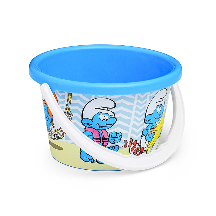 Ведро среднее с наклейкой "Смурфики-5" Ведро среднее с наклейкой "Смурфики-5"