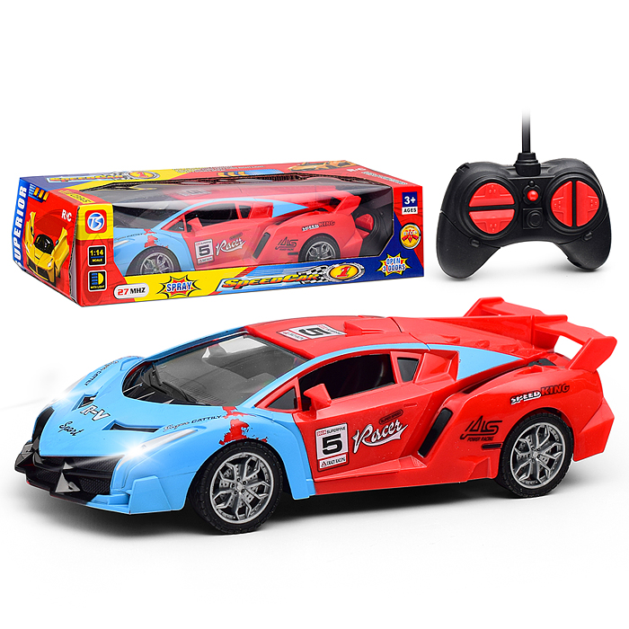 Фото к товару Машина 118-11 "Яркий заезд" р/у, 27 MHz, в коробке Машина 118-11 "Яркий заезд" р/у, 27 MHz, в коробке