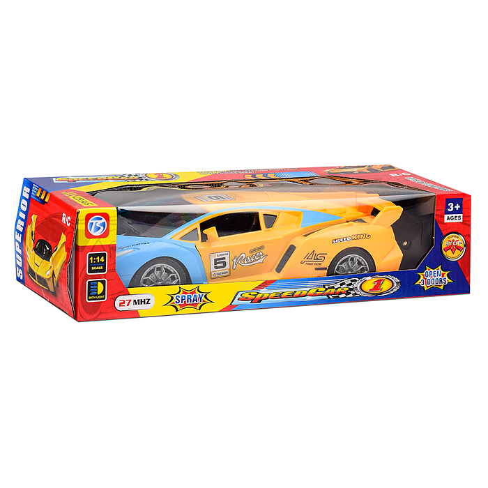 Фото к товару Машина 118-11 "Яркий заезд" р/у, 27 MHz, в коробке Машина 118-11 "Яркий заезд" р/у, 27 MHz, в коробке