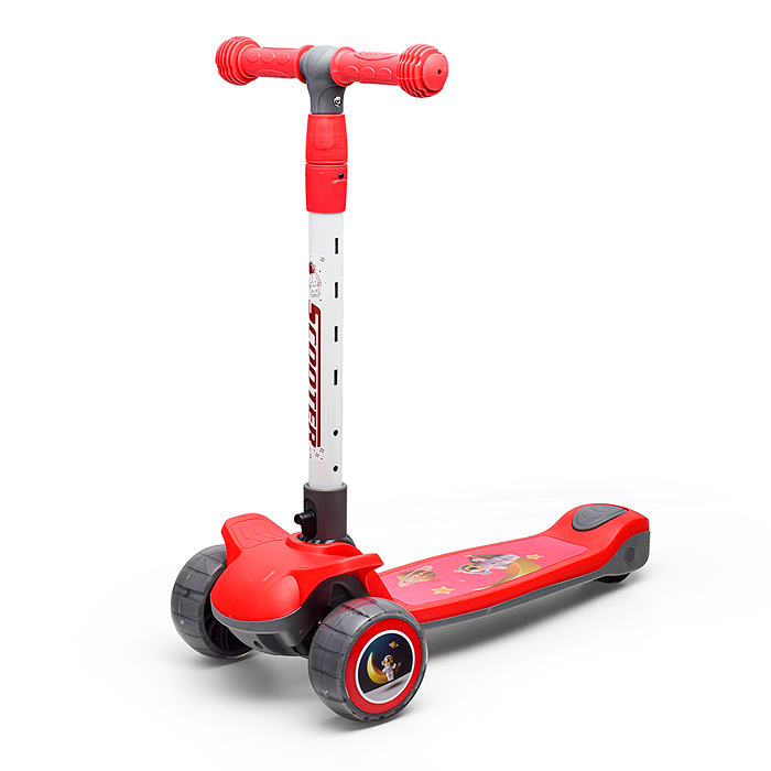 Фото к товару Самокат U001195Y 3-х кол., красный, PU, в коробке Самокат U001195Y 3-х кол., красный, PU, в коробке