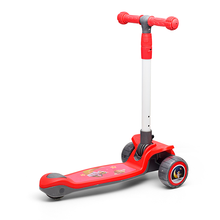 Фото к товару Самокат U001195Y 3-х кол., красный, PU, в коробке Самокат U001195Y 3-х кол., красный, PU, в коробке