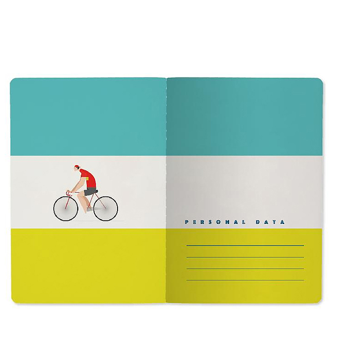 Блокнот-тетрадь 40 л. клетка "Велосипедисты"