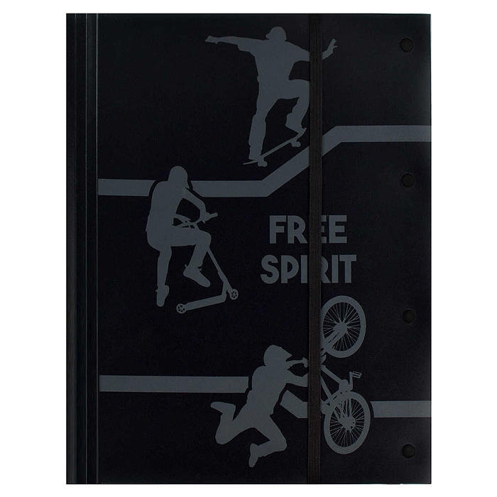 Папка для чертежей и рисунков пластиковая "Фри спирит" полипропилен, формат А4,