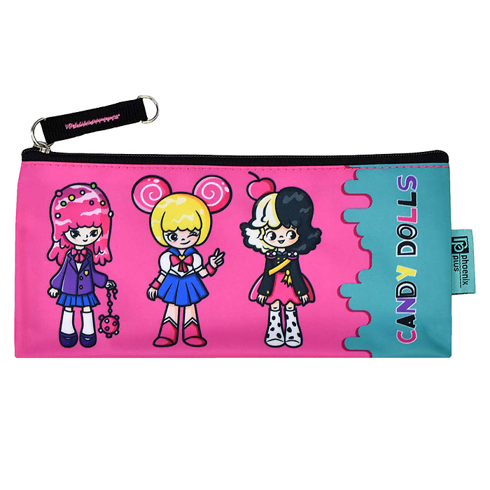 Пенал школьный "Сладкие куколки" без наполнения, 19.5х9 см, 