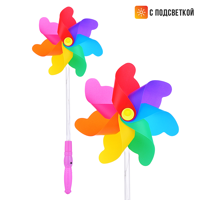Ветерок 00-5893 "Сверкающий цветок" 18*46см., с подсветкой, в пакете