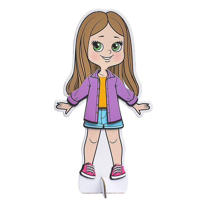 Магнитная игра. Одень куклу. Красотка Майя