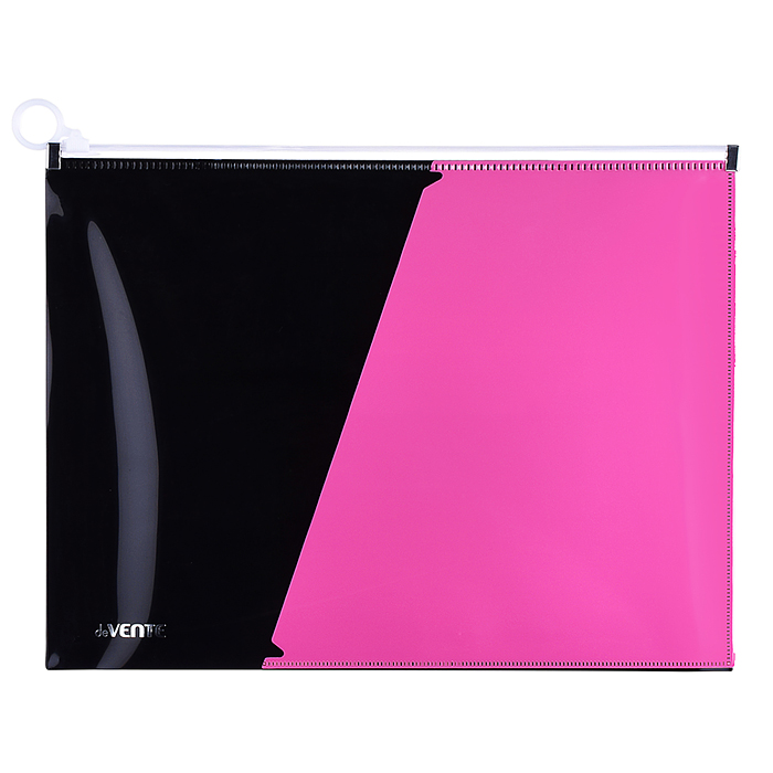 Папка на молнии с карманом "Monochrome" A4 (320x245х25 мм) полипропилен 180 мкм, с расширен