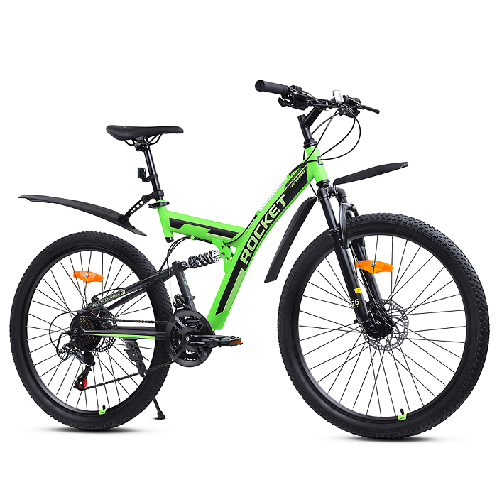 Фото к товару Велосипед 26" Rocket Azkar Pro, цвет зеленый, размер 18" Велосипед 26" Rocket Azkar Pro, цвет зеленый, размер 18"