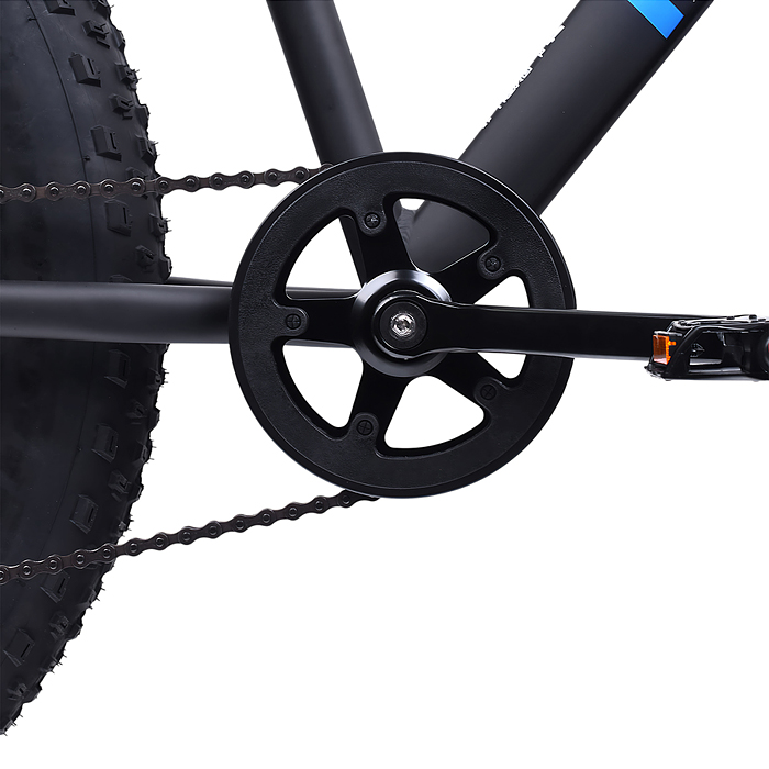 Фото к товару Велосипед 24" Rocket Fat 24, цвет черный/синий, размер 15" Велосипед 24" Rocket Fat 24, цвет черный/синий, размер 15"