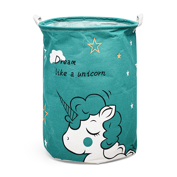 Фото к товару Корзина для игрушек 00-6135 "Dream like unicorn" 40х50 см Корзина для игрушек 00-6135 "Dream like unicorn" 40х50 см