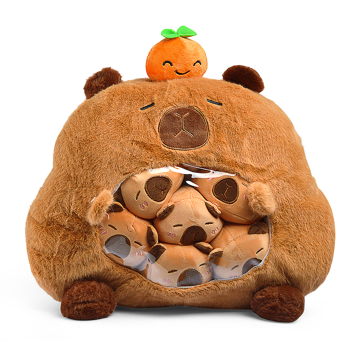 Игрушка -Антистресс М1422 "Капибара с мандаринкой"