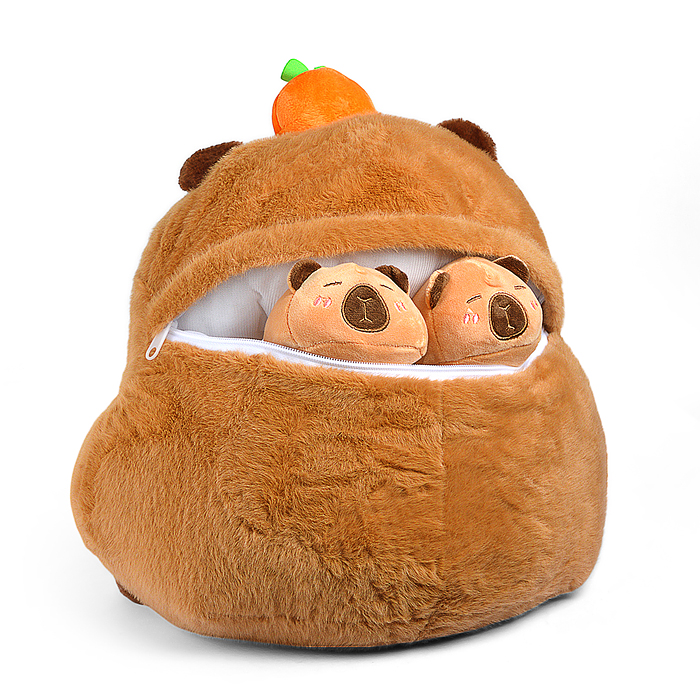 Игрушка -Антистресс М1422 "Капибара с мандаринкой"