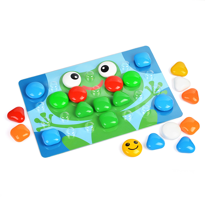 Фото к товару Мозаика для самых маленьких (39 фишек, 6 цветов, 8 картинок, смайлик в подарок) Мозаика для самых маленьких (39 фишек, 6 цветов, 8 картинок, смайлик в подарок)