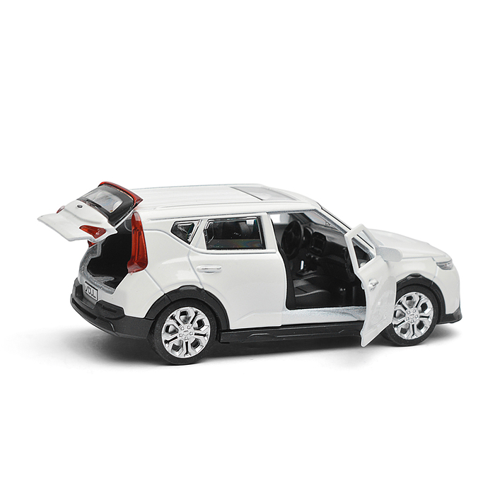 Фото к товару Машина металл KIA soul длина 12 см, двери, багаж., инерц, белый Машина металл KIA soul длина 12 см, двери, багаж., инерц, белый