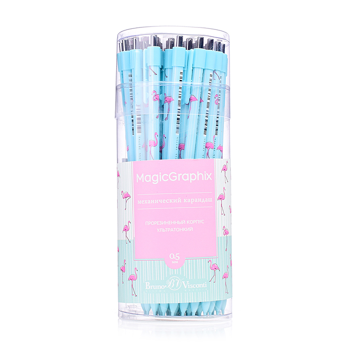 Фото к товару Карандаш механический "MagicGraphix. Фламинго. Паттерн" 0.5мм Карандаш механический "MagicGraphix. Фламинго. Паттерн" 0.5мм
