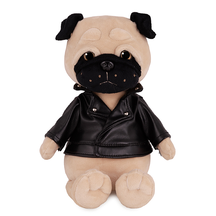 Мопс Мопси в Кожаной куртке, 20 см, в коробке 