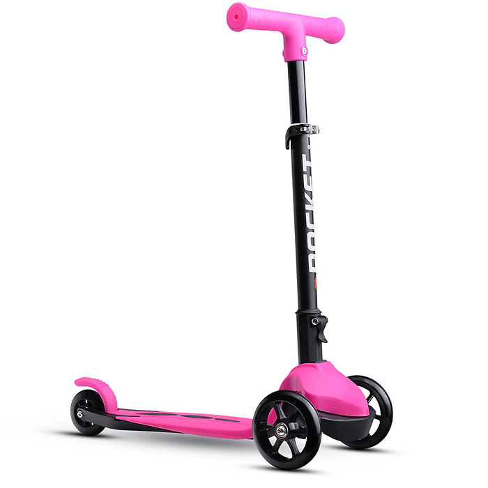 Фото к товару Самокат трёхколёсный R0205 ROCKET колёса PU, цвет розовый Самокат трёхколёсный R0205 ROCKET колёса PU, цвет розовый