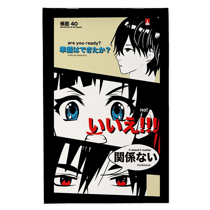 Фото к товару Блокнот А5 40 л. "Manga anime" 4 вида Блокнот А5 40 л. "Manga anime" 4 вида