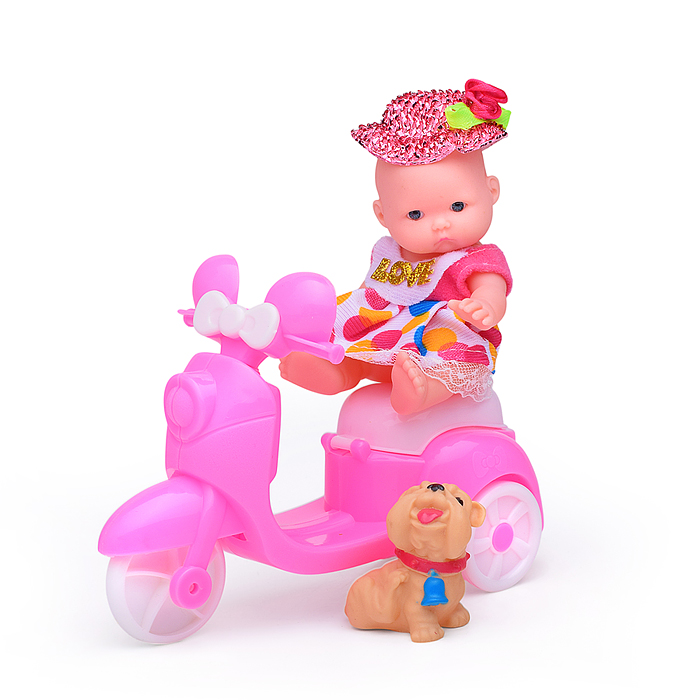 Кукла HB98-75A с мотоциклом и аксессуарами, пакете
