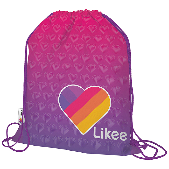 Мешок для переноски обуви "Likee" Размер 43 х 34 х 1 см. 