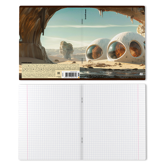 Фото к товару Тетрадь 48 л. клетка "Dune" Тетрадь 48 л. клетка "Dune"