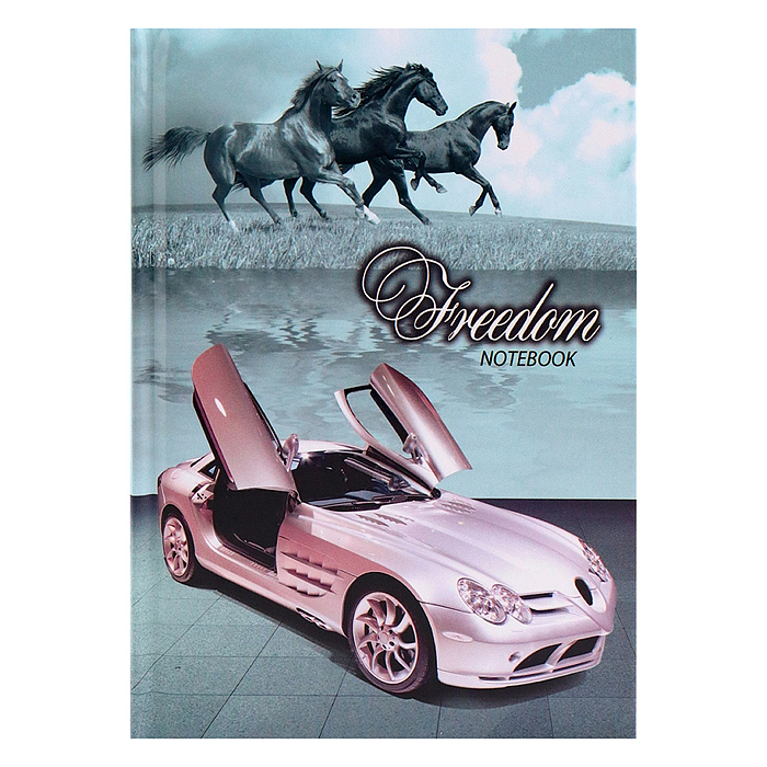 Бизнес-блокнот 160л. "Суперкар" А6, перепл. 7БЦ, глянц.ламинация, цвет.мелов.обложка