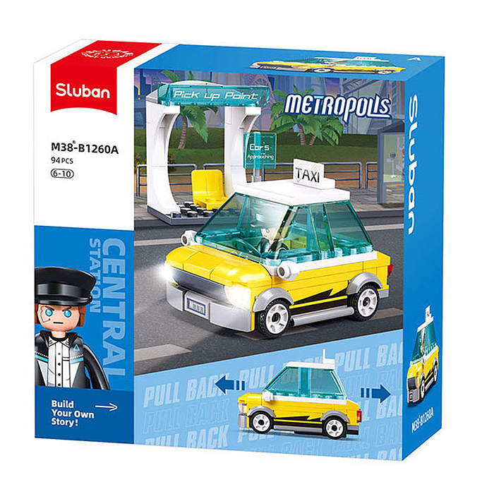 Конструктор M38-B1260A "Такси" (94 дет.) Конструктор M38-B1260A "Такси" (94 дет.)