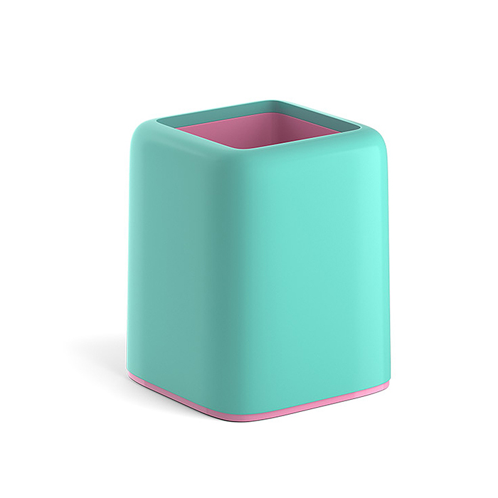 Подставка настольная пластиковая Forte, Pastel, мятный с розовым