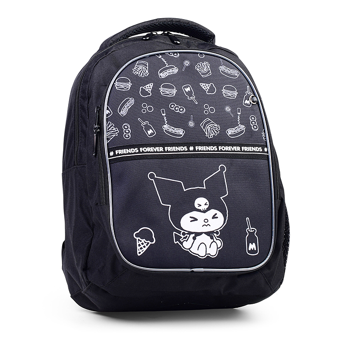 Рюкзак облегченный, Куроми с анатомической спинкой, с 2 отделениями на молнии, на каждой молнии