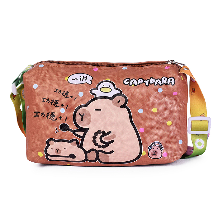 Сумочка детская 00-6747 "Дружные капибары" 19*14*6 см.