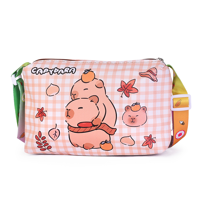 Сумочка детская 00-6747 "Дружные капибары" 19*14*6 см.