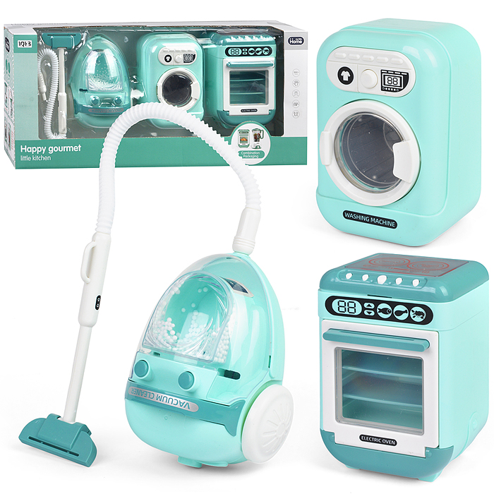 Бытовая техника A2101-15 ( стиральная машинка, индукционная плита, пылесос) в коробке