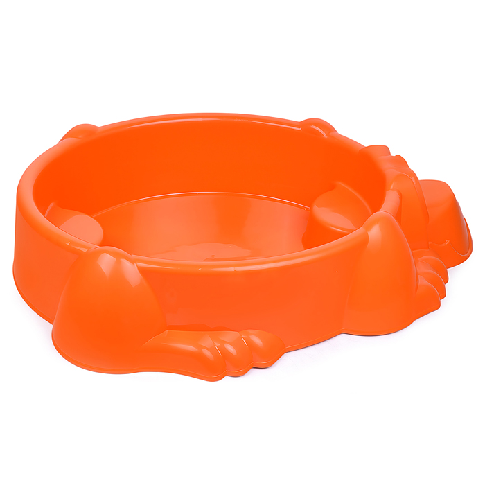 Фото к товару Песочница "Собачка" с крышкой (оранжевый/голубой) Песочница "Собачка" с крышкой (оранжевый/голубой)