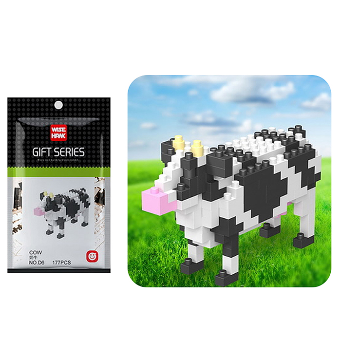 Конструктор D6 "Корова" 177 дет., в пакете Конструктор D6 "Корова" 177 дет., в пакете