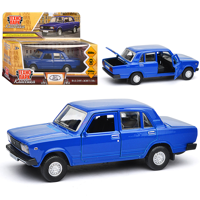 Машина металл LADA ВАЗ-2105 1997 12 cm, (двери, багаж, океан.)инерц.,в коробке Машина металл LADA ВАЗ-2105 1997 12 cm, (двери, багаж, океан.)инерц.,в коробке