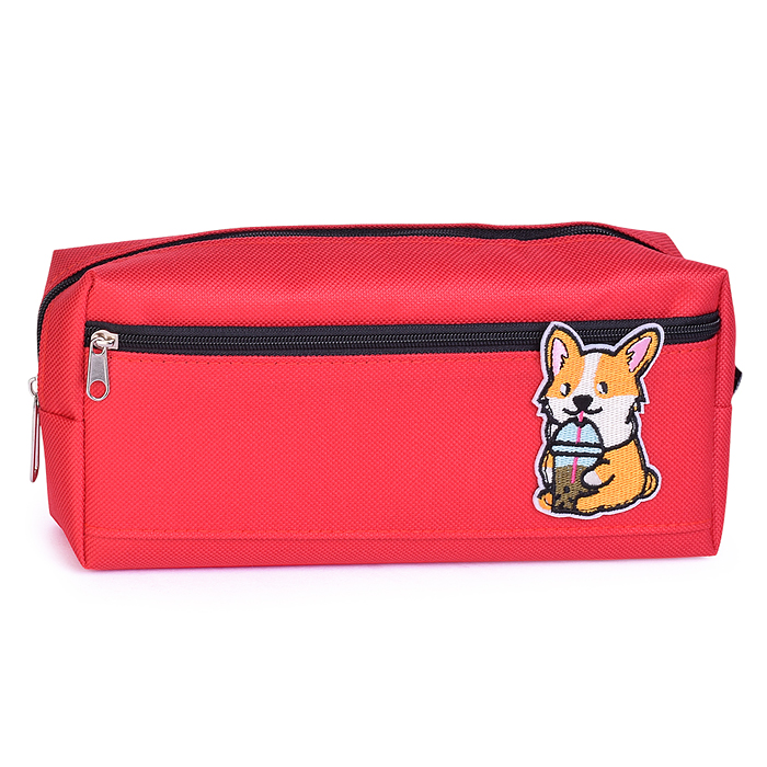 Пенал "Corgi" 20x8,5x4,5 см, прямоугольный для 50 предметов, плотный износостойкий полиэсте