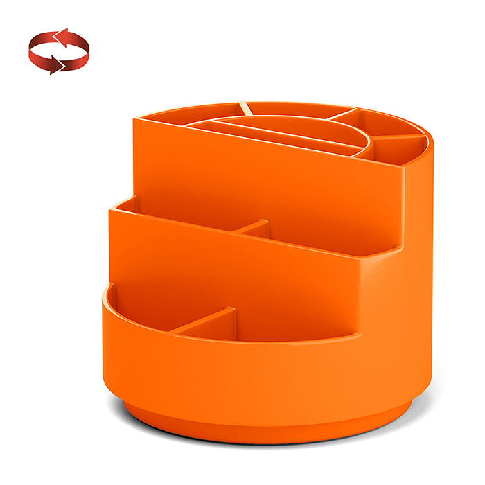 Подставка настольная вращающаяся пластиковая Mini Burger, Neon Solid, оранжевая